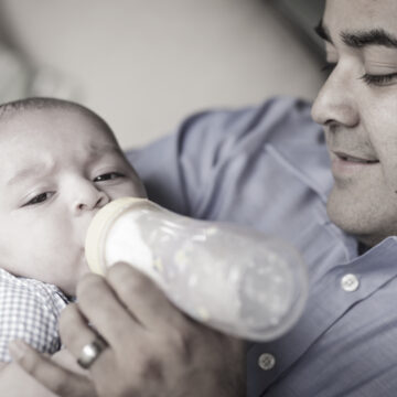 Breastfeeding advantage fathers visitation to child blocked by breastfeeding ex-wife